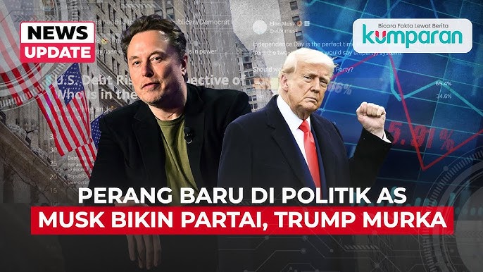 Perang Baru di Politik Amerika: Elon Musk Bikin Partai Politik, Trump Murka